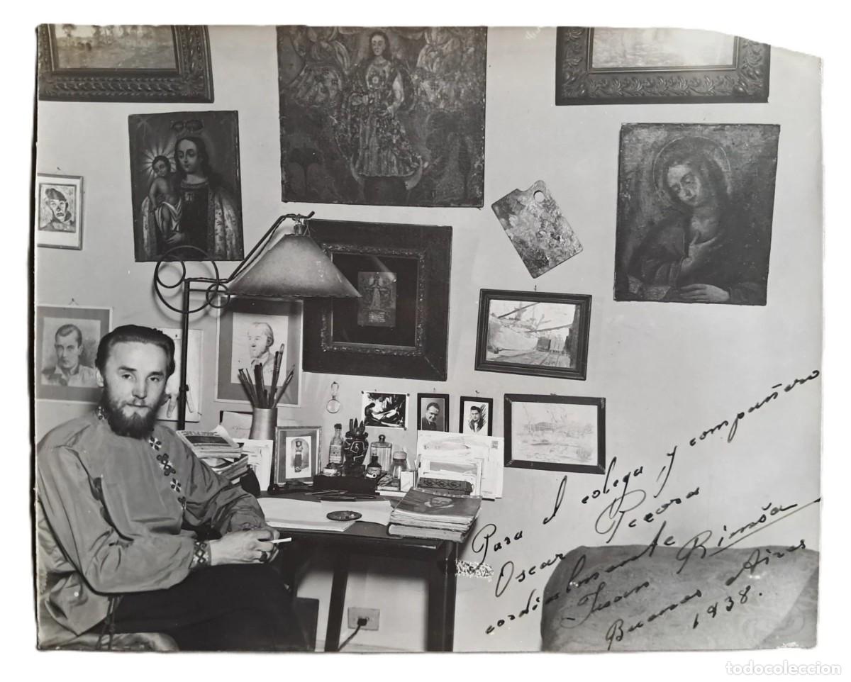 Second hand books: Fotograf&iacute;a del pintor Juan Rimsa - 16 x 20 cm - (1938) - SIGNED
