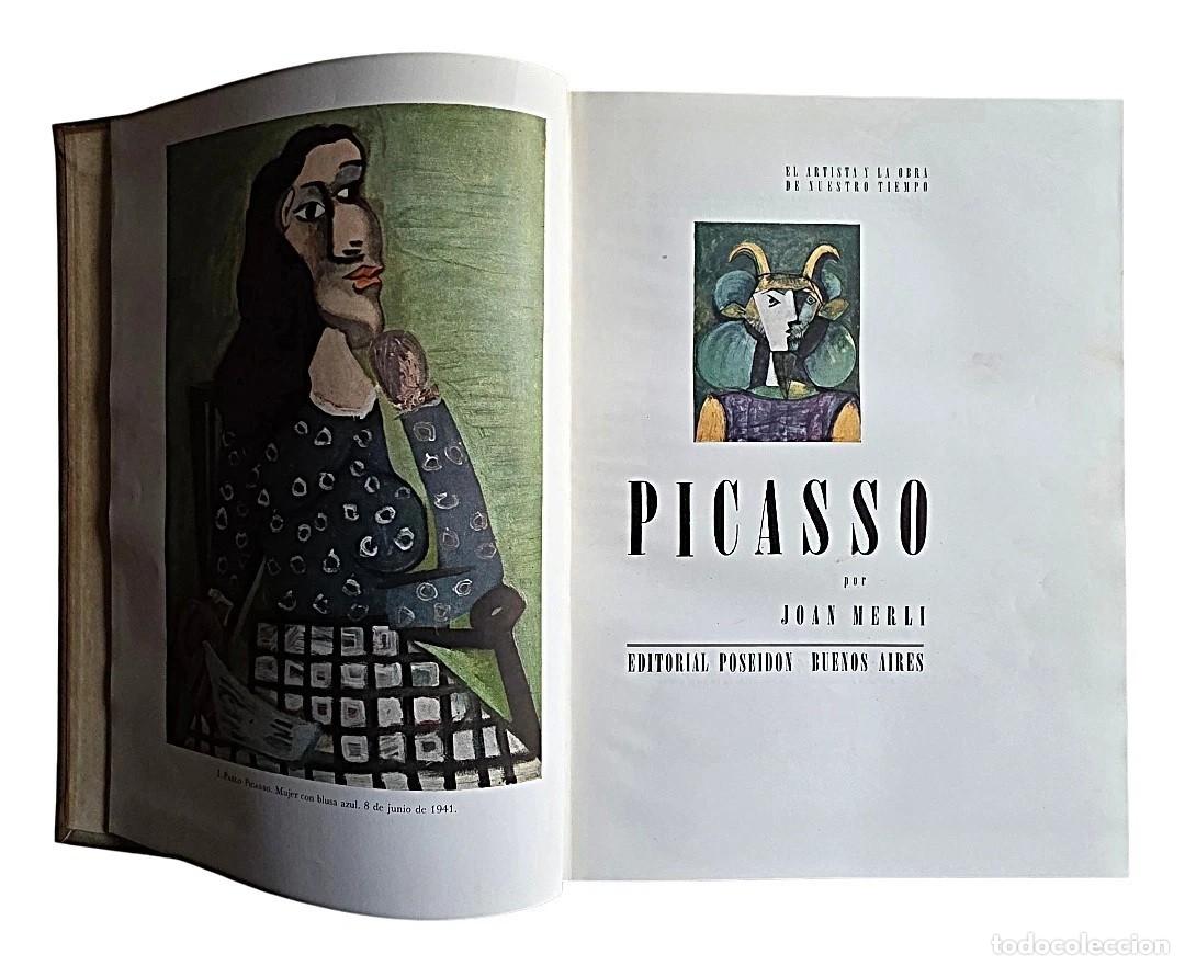Libros de segunda mano: Merli, Joan - Picasso - Editorial Poseid&oacute;n - (1948) - SIGNED - Foto 3