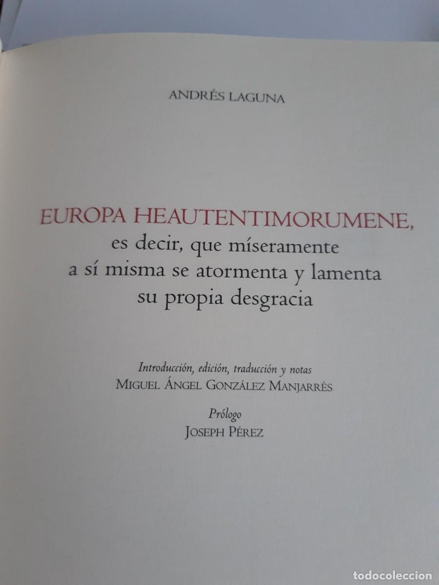 Libros de segunda mano: Europa Heautentimorumene - Laguna, Andr&eacute;s JOSEPH PEREZ PROPIA DESGRACIA EUROPEA
