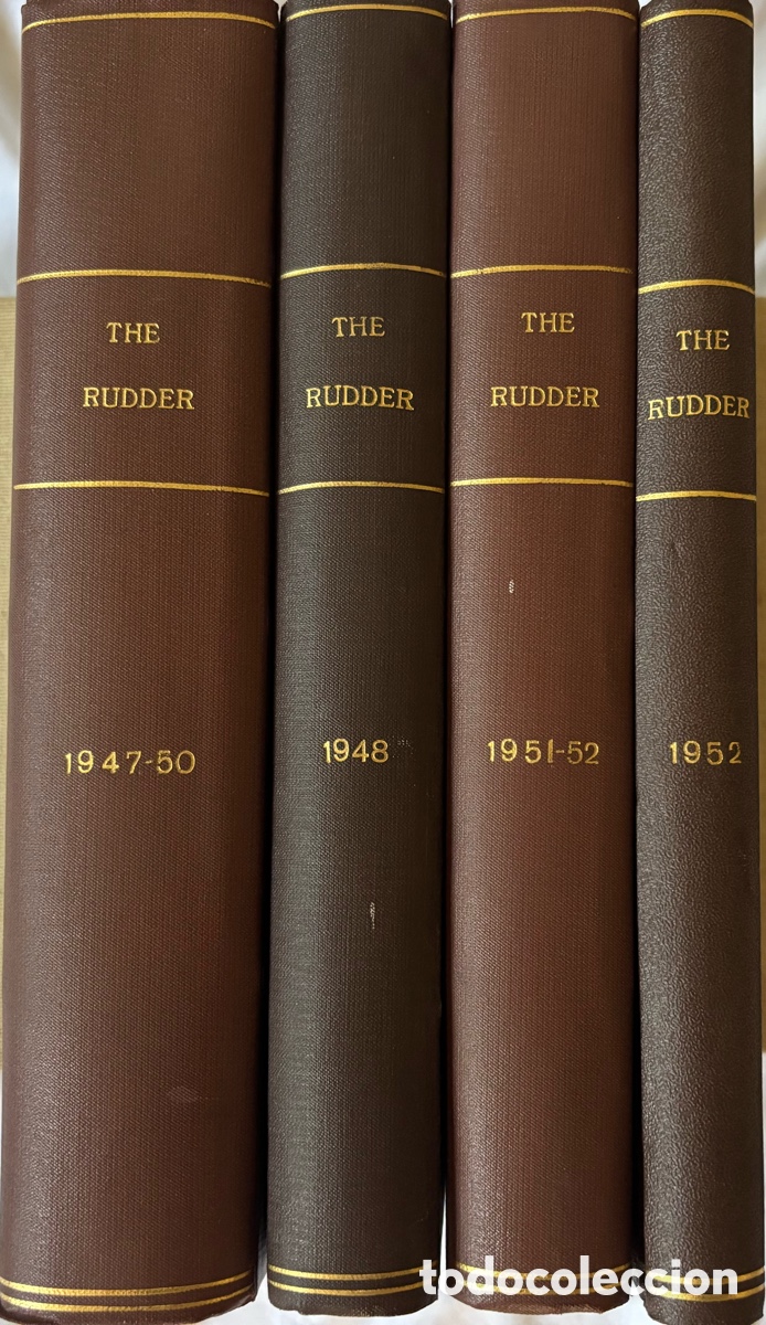 Libros de segunda mano: Colecci&oacute;n Hist&oacute;rica Revista THE RUDDER (1947-1952) - 4 Vol&uacute;menes