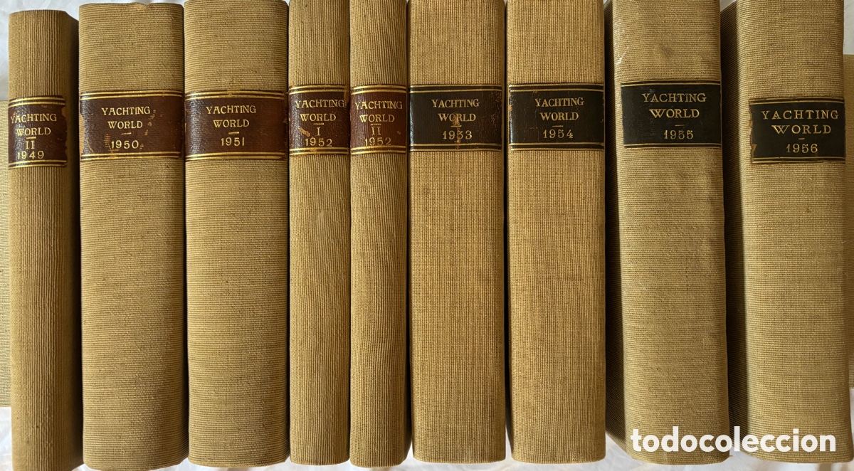 Libros de segunda mano: Lote 9 tomos encuadernados revista n&aacute;utica Yachting World
