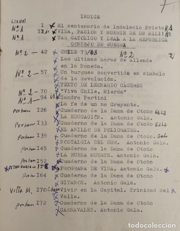 Libros de segunda mano: LIBRO ARTESANAL, ANTONIO GALA, VER INDICE - Foto 2