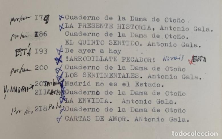 Libros de segunda mano: LIBRO ARTESANAL, ANTONIO GALA, VER INDICE - Foto 3