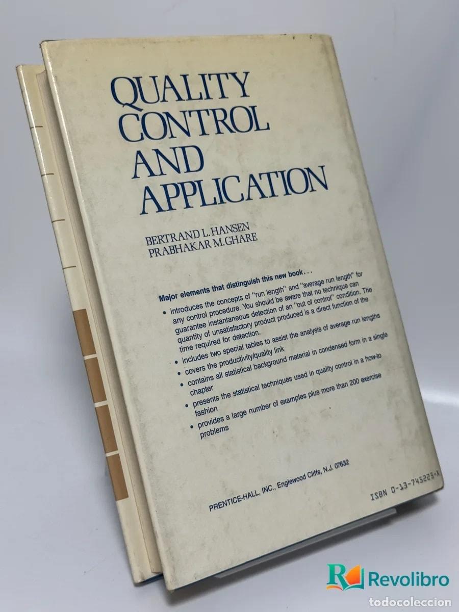 Libros de segunda mano: Quality Control And Application - Bertrand L. Hansen Prabhakar M. Ghare - Foto 2