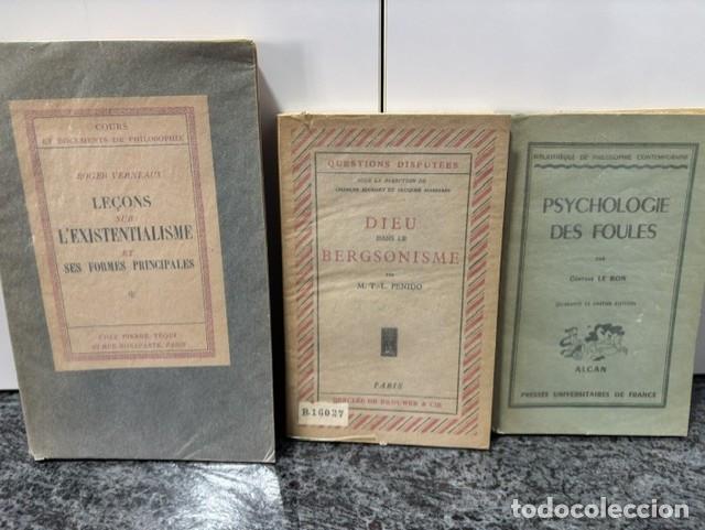 Libros de segunda mano: LOTE 3 LIBROS DE FILOSOFIA EN FRANCES 1934 - 1939 - 1950