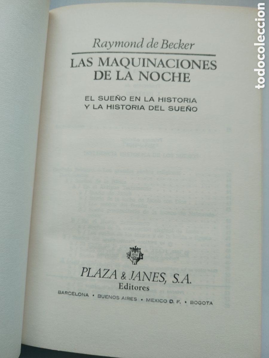 Libros de segunda mano: LAS MAQUINACIONES DE LA NOCHE/RAYMOND DE BECKER - Foto 2