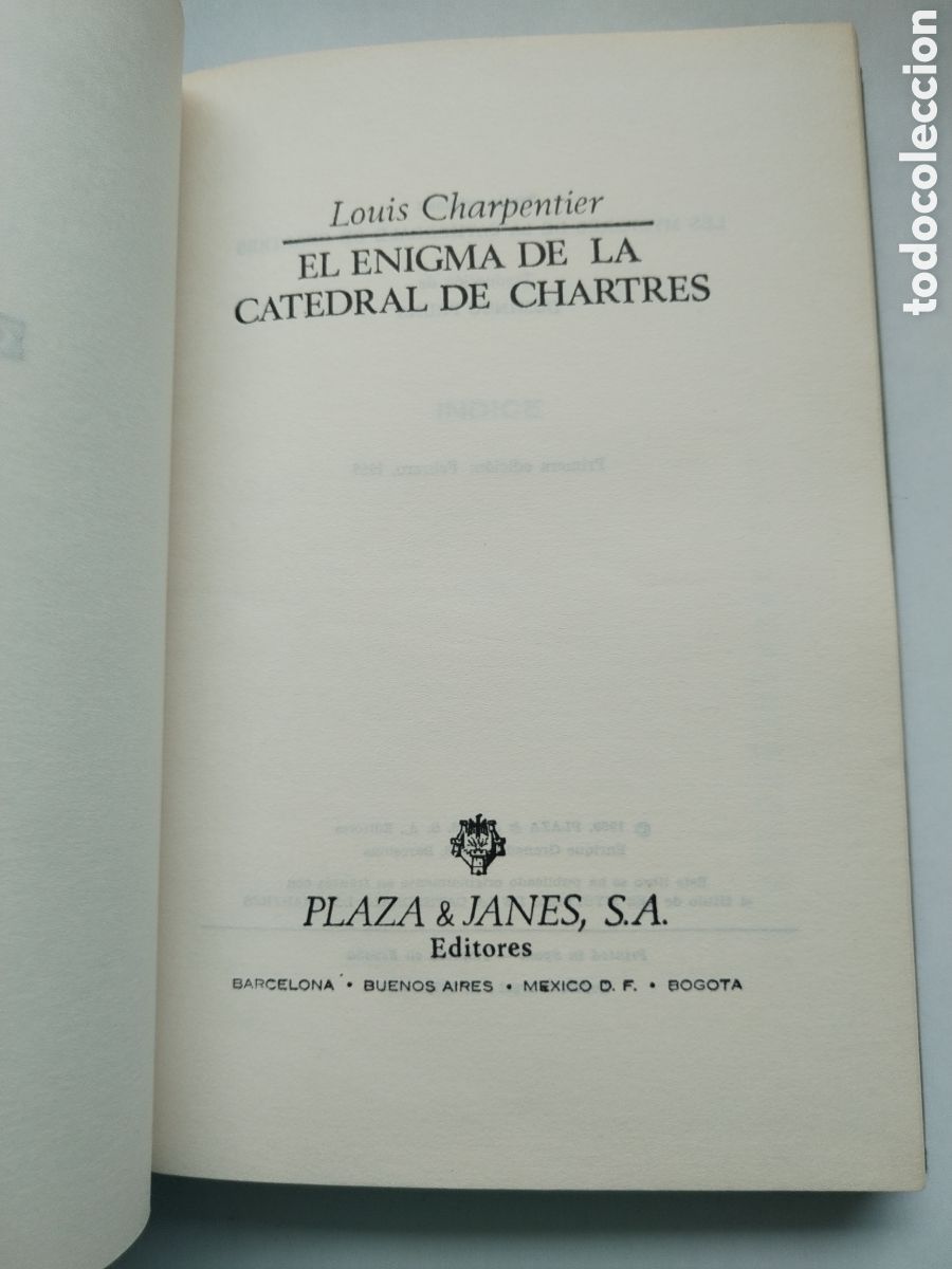 Libros de segunda mano: EL ENIGMA DE LA CATEDRAL DE CHARTRES/LOUIS CHARPENTIER - Foto 2