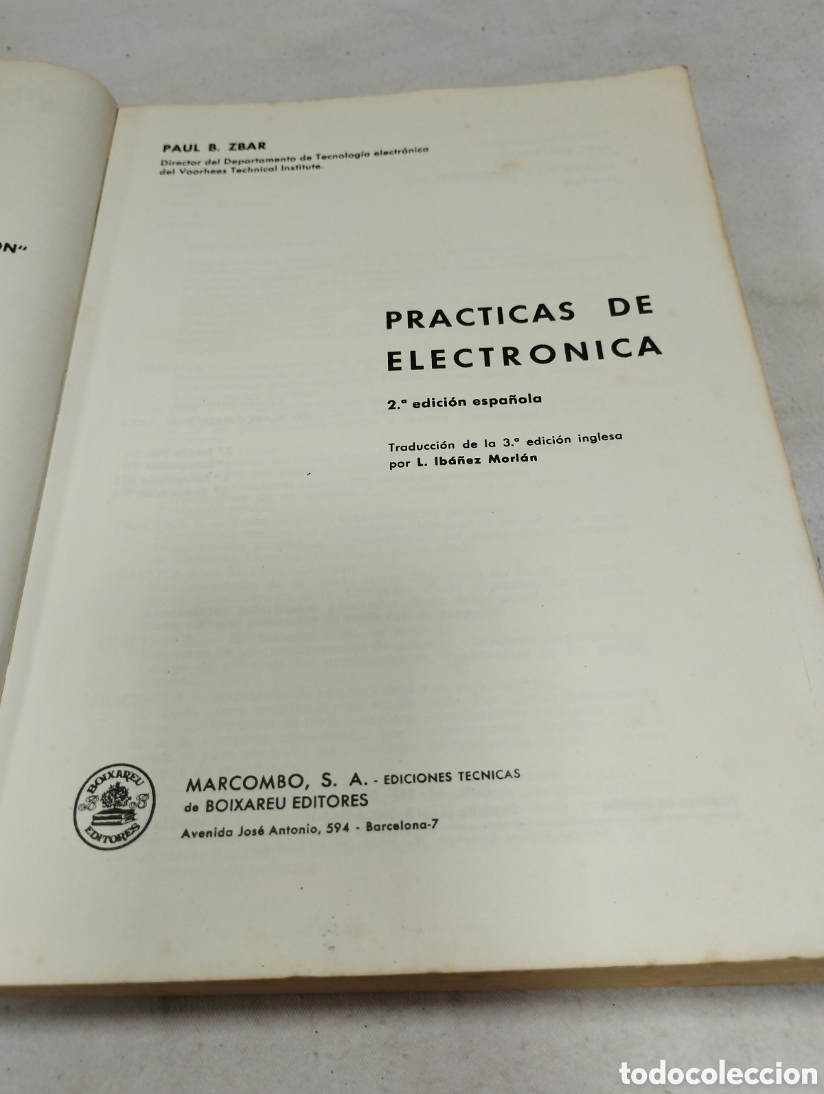 Libros de segunda mano: Pr&aacute;cticas de electr&oacute;nica. Paul B. Zbar, 1965 - Foto 2
