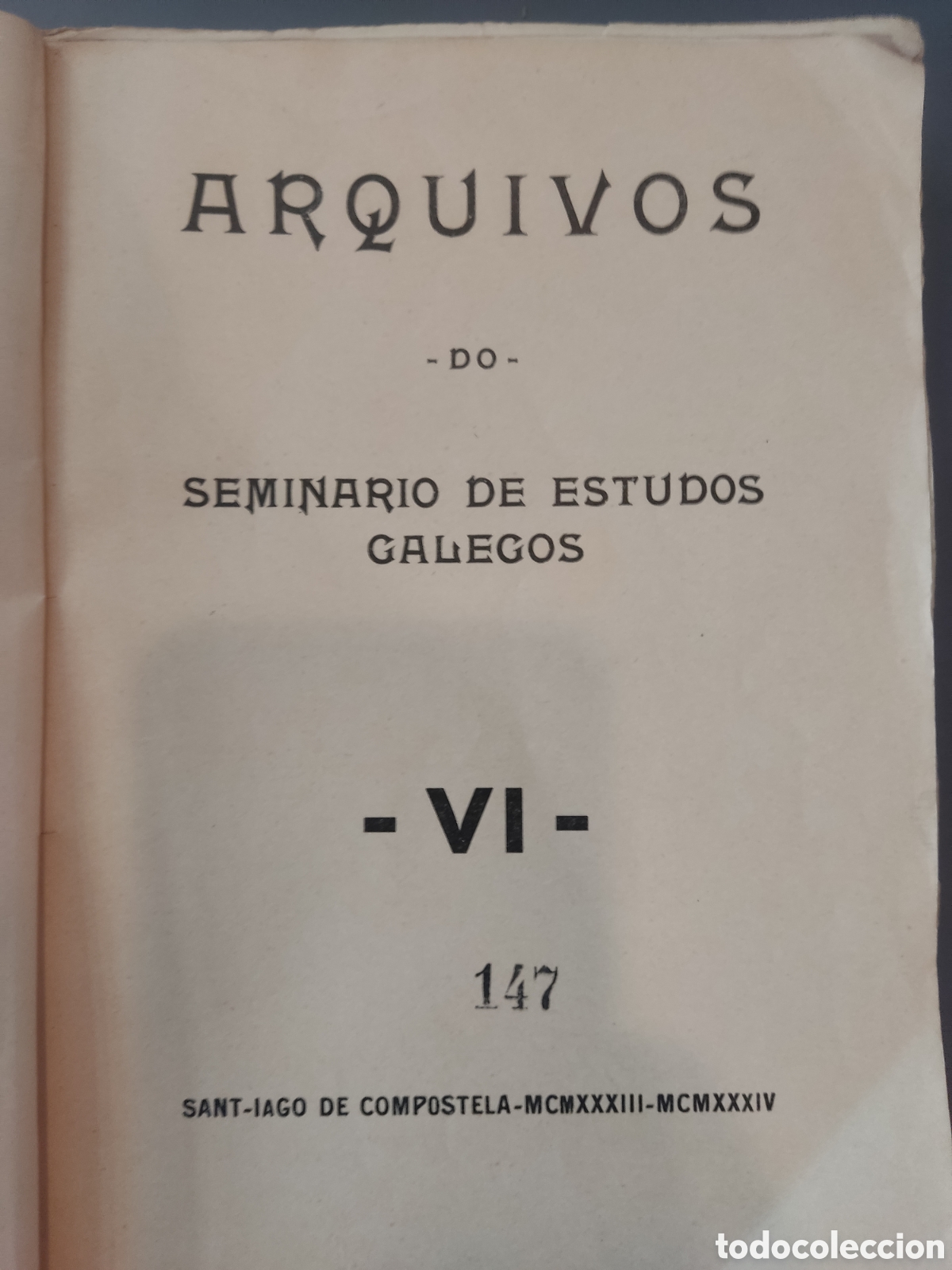 Libros de segunda mano: Arquivos do seminario de estudos galegos
