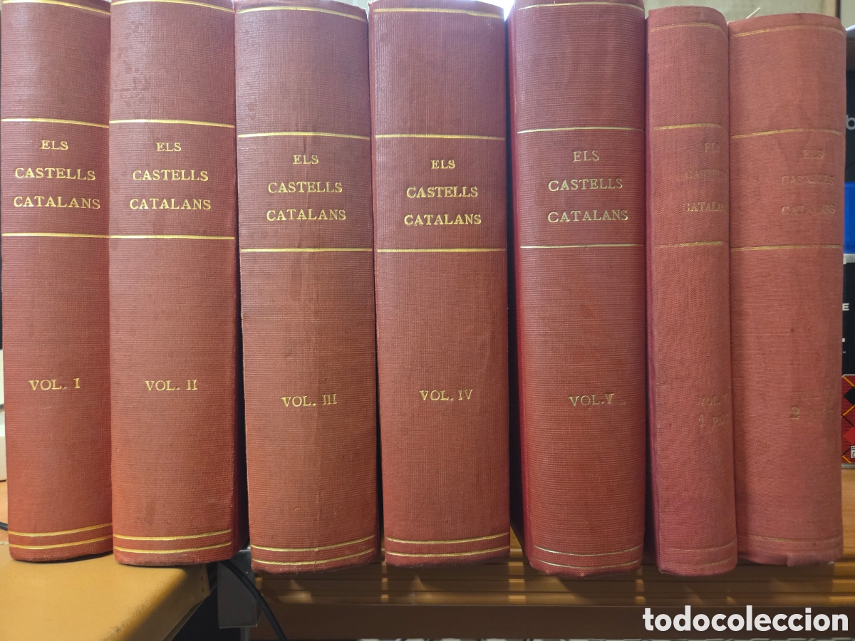 Livres d'occasion: &rdquo;Els Castells Catalans&rdquo; (completo, 7 tomos), Rafael Dalmau Editor, 1967 - Castillos - Catalunya