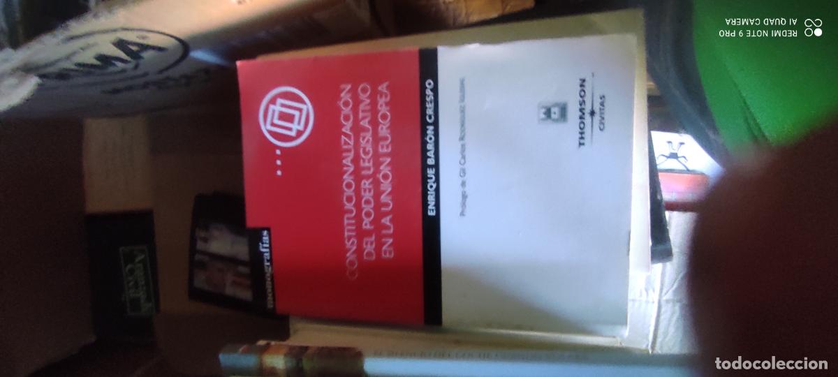 Libros de segunda mano: Constitucionalizaci&oacute;n del poder legislativo en la Uni&oacute;n Europea - Bar&oacute;n, Enrique