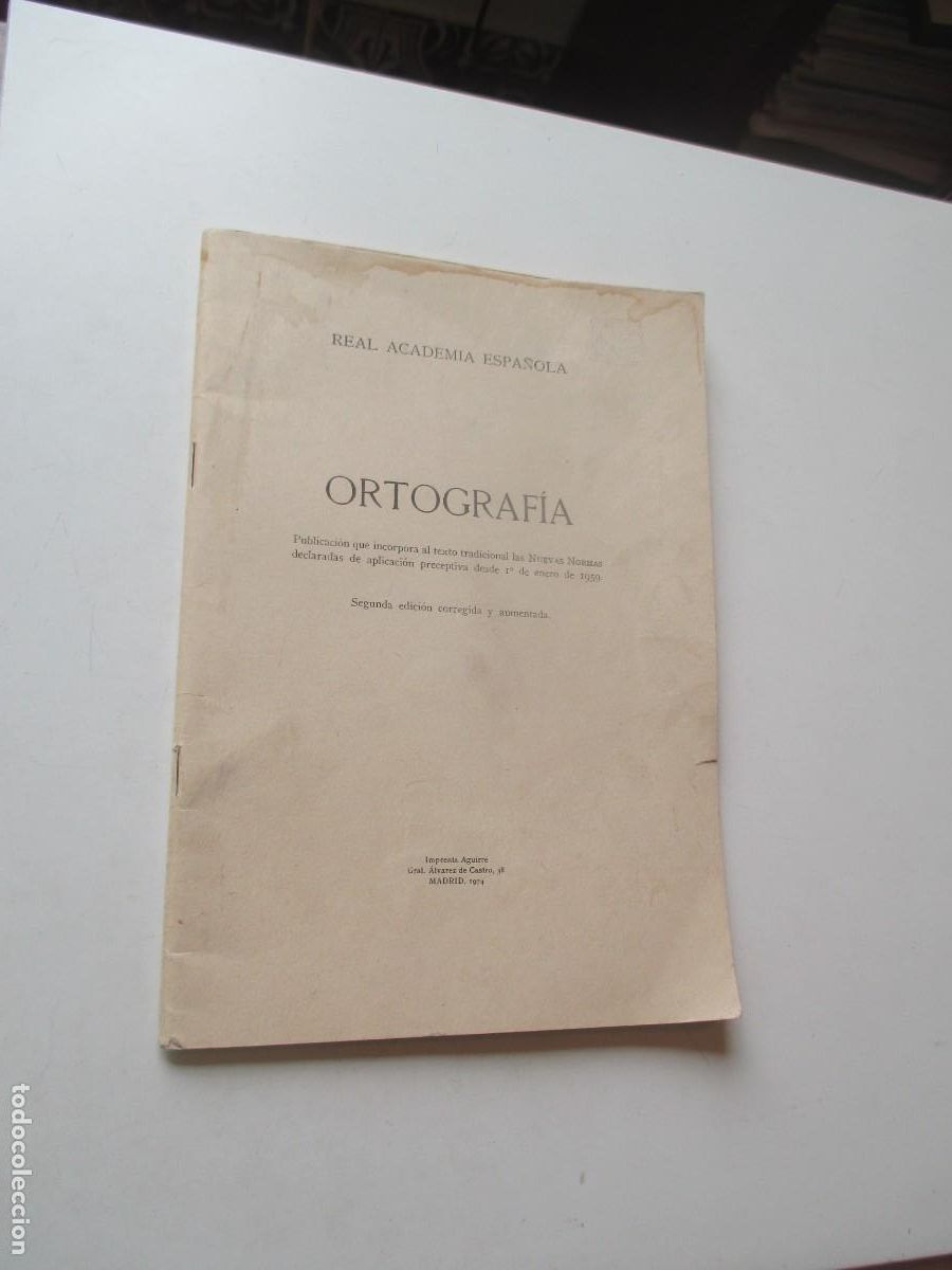Libros de segunda mano: Real Academia Espa&ntilde;ola Ortograf&iacute;a W41049