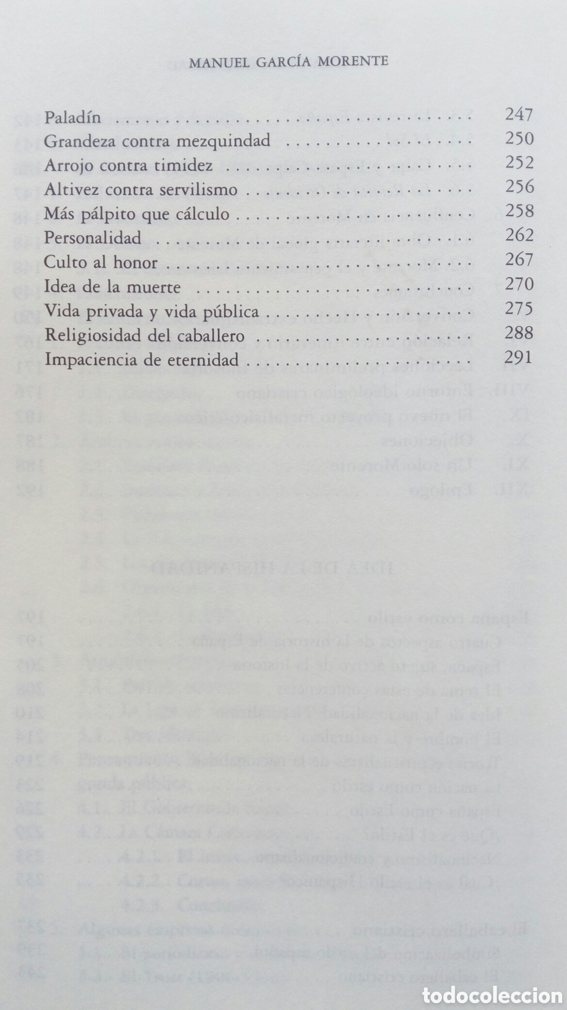 Libros de segunda mano: Idea de la Hispanidad. Manuel Garc&iacute;a Morente. - Foto 7