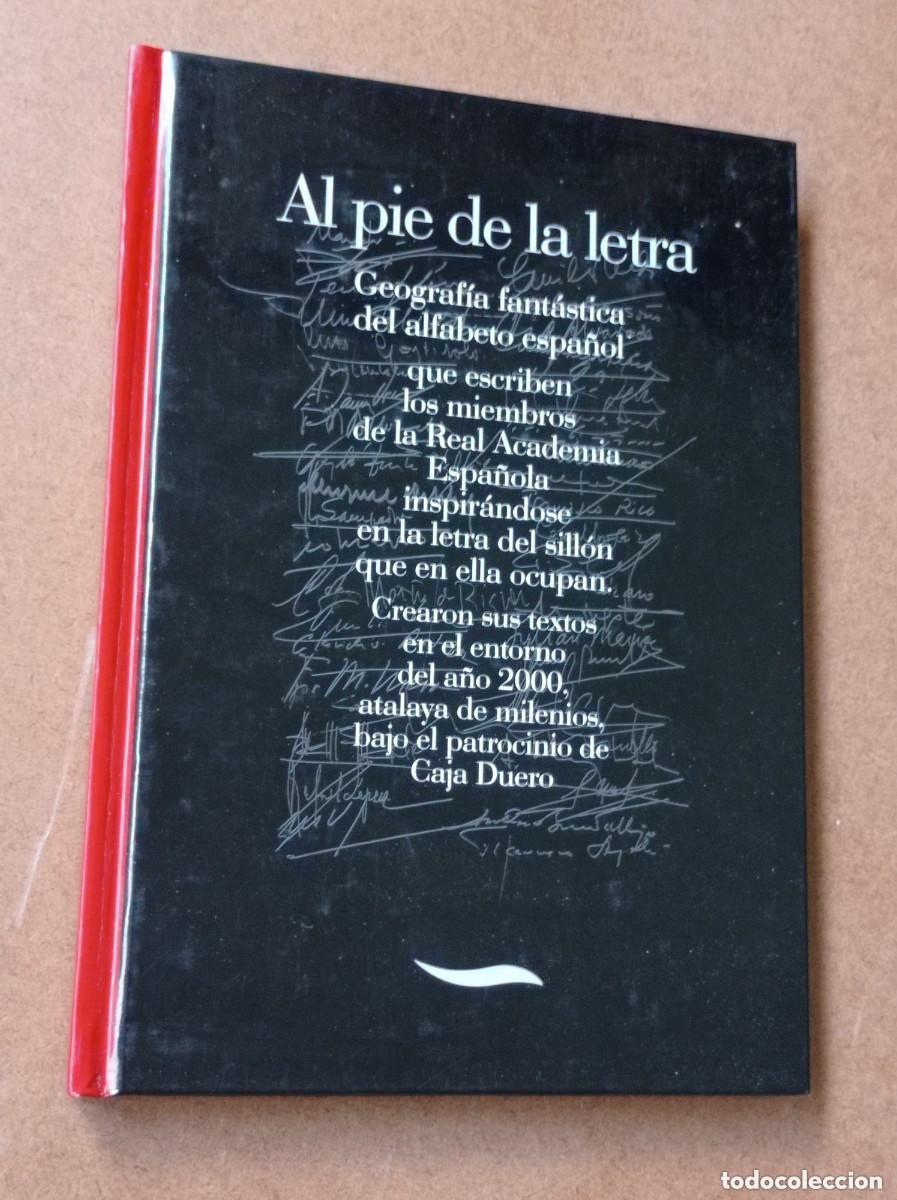 Libros de segunda mano: AL PIE DE LA LETRA. GEOGRAF&Iacute;A FANT&Aacute;STICA DEL ALFABETO ESPA&Ntilde;OL. CAJA DUERO, 2001. VER AUTORES +++
