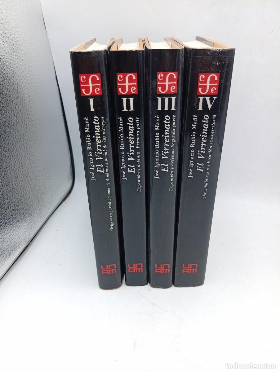 Libros de segunda mano: EL VIRREINATO. 4 TOMOS. JOSE IGNACIO RUBIO MA&Ntilde;E. 1983. PAGS : 310/340/355/494.