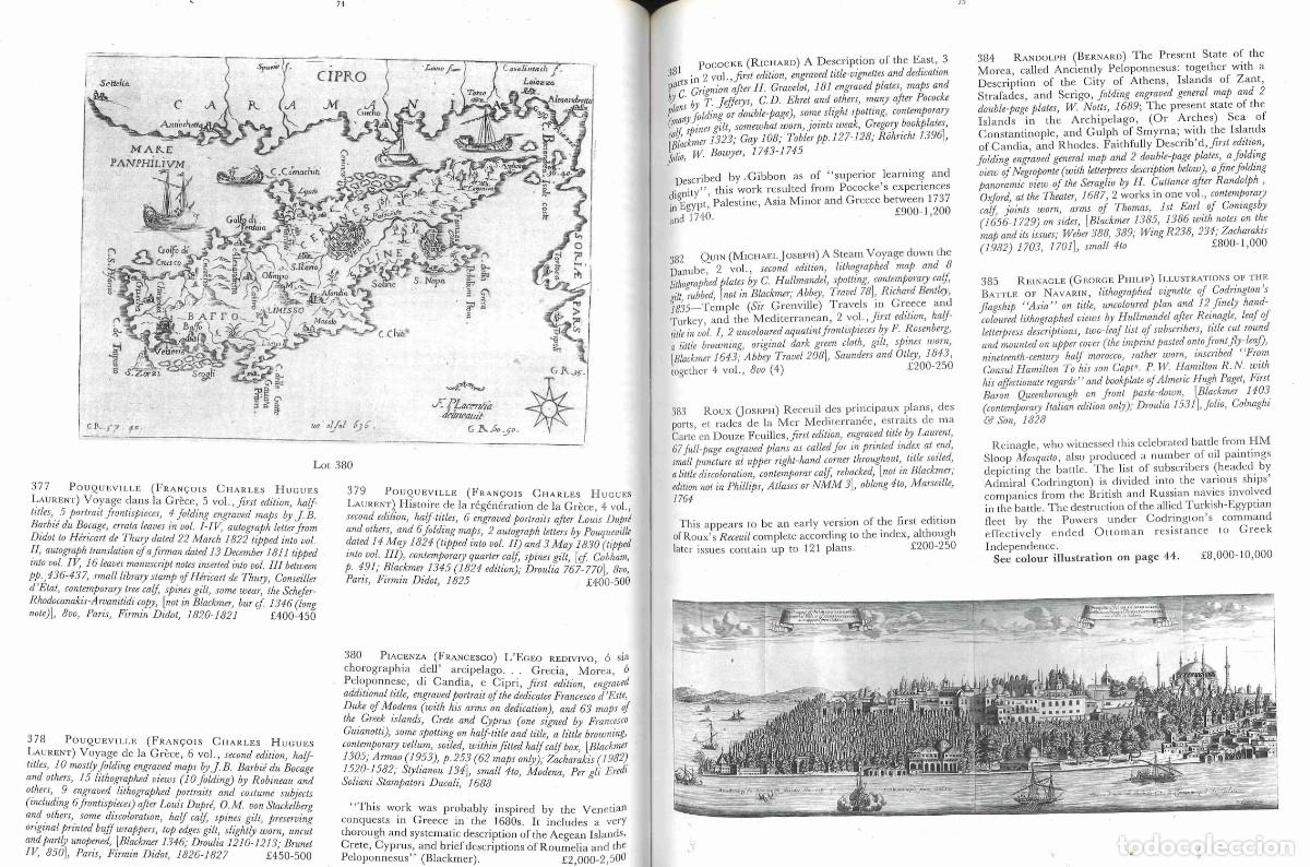 Libros de segunda mano: 2 cat&aacute;logos de subastas Sothebys de libros y mapas. 1990 - Foto 3