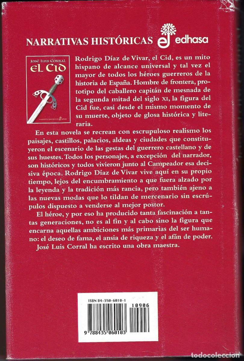 Libros de segunda mano: El Cid. Jos&eacute; Luis Corral - Foto 2