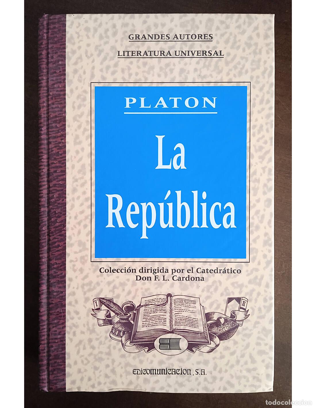 Libros de segunda mano: LA REP&Uacute;BLICA. PLAT&Oacute;N. Ediciones Edicomunicaci&oacute;n. 1994.