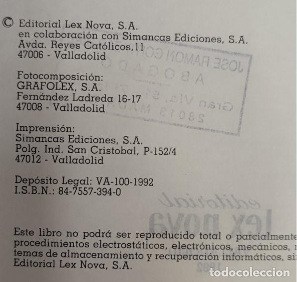 Libros de segunda mano: TRAFICO CIRCULACION Y SEGURIDAD VIAL, LEX NOVA 1992, LIBRO - Foto 4