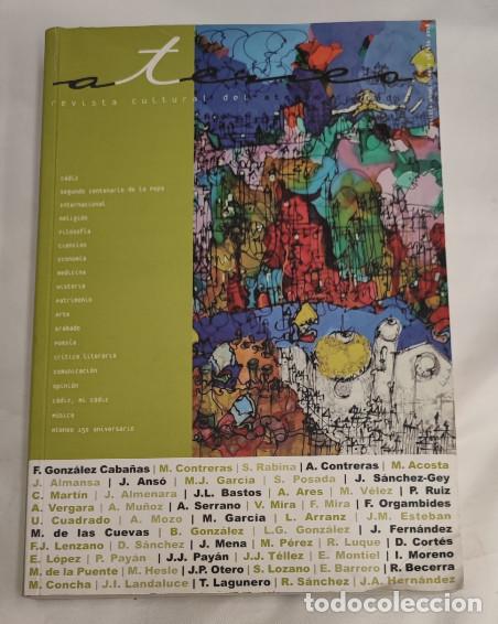 Libros de segunda mano: REVISTA ANUAL N&ordm; 8 CULTURAL DEL ATENEO DE CADIZ 2008