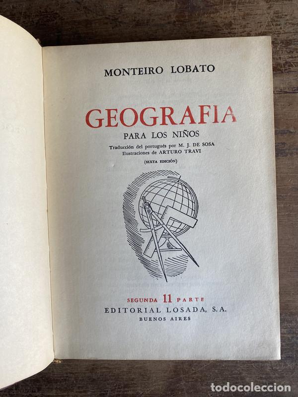 Libros de segunda mano: Geografia para los ni�os - Lobato Monteiro