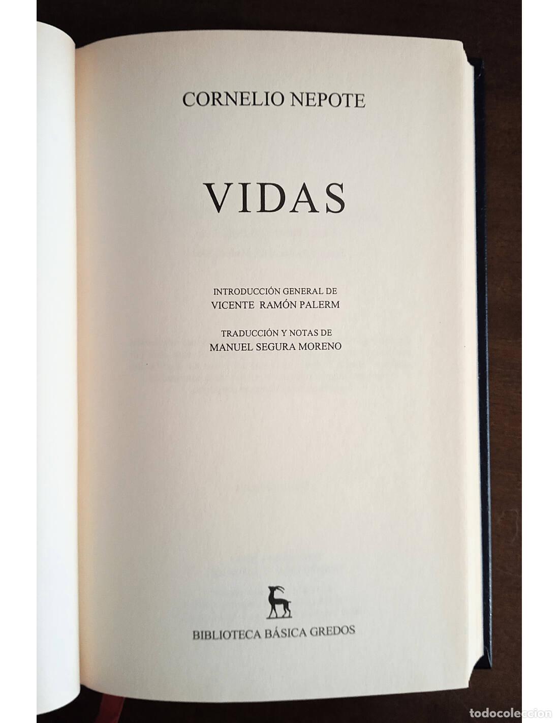 Libros de segunda mano: VIDAS. NEPOTE, Cornelio. Editorial Gredos. 2002. - Foto 2