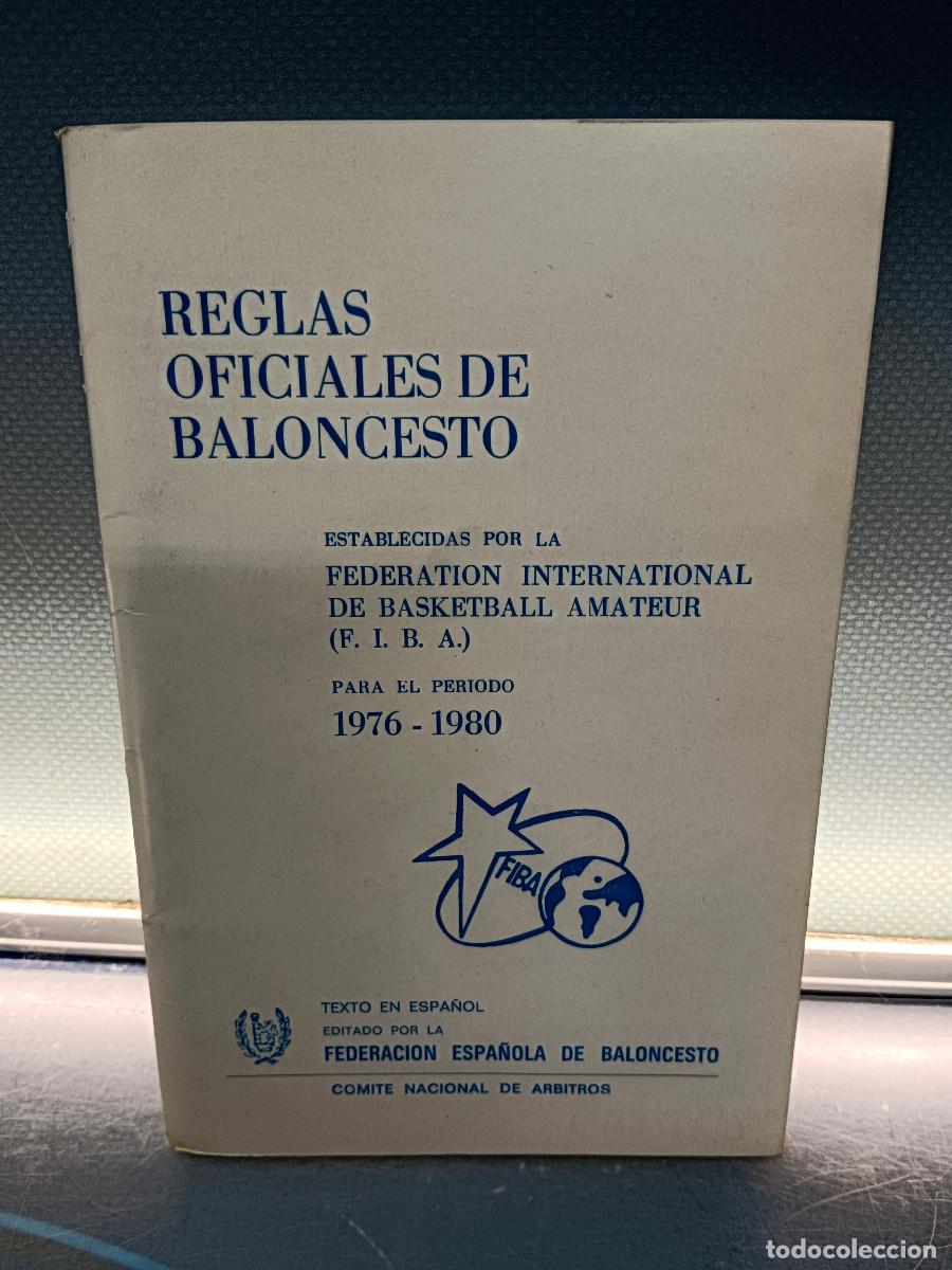 Libros de segunda mano: libro, REGLAS OFICIALES DE BALONCESTO, FIBA-FEB-COMITE NACIONAL DE &Aacute;RBITROS, a&ntilde;o 1984