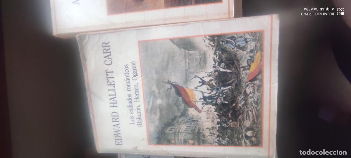 Libros de segunda mano: LOS EXILIADOS ROM&Aacute;NTICOS (BAKUNIN, HERZEN, OGAREV) - EDWARD HALLET CARR - SARPE 1985