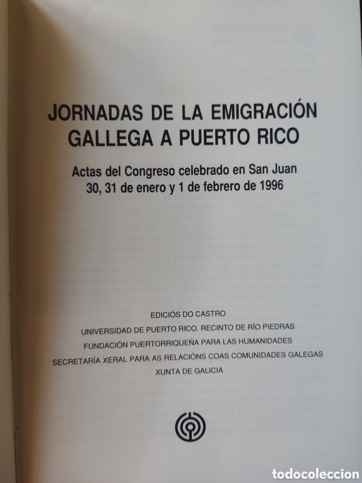 Libros de segunda mano: Jornadas de la emigraci&oacute;n gallega a Puerto Rico - Foto 2