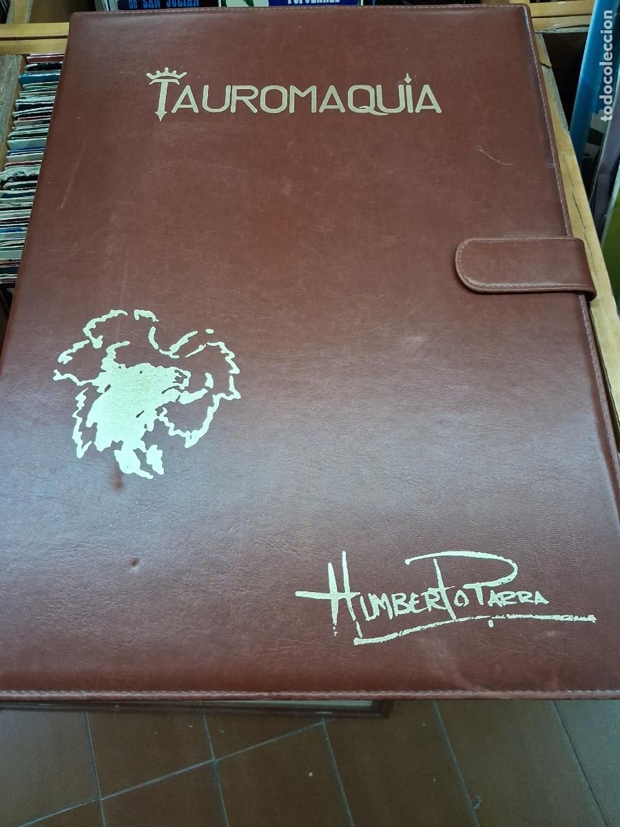 Libros de segunda mano: IMPRESIONANTE CARPETA CON 8 LITOGRAFIAS NUMERADAS TAUROMAQUIA HUMBERTO PARRA