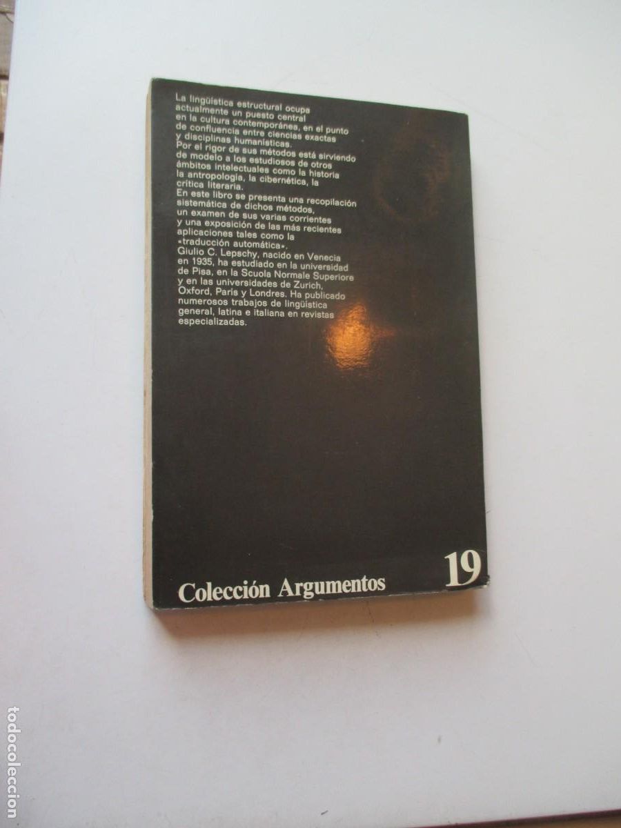 Libros de segunda mano: GIULIO C. LEPSCHY La ling&uuml;&iacute;stica estructural W41106 - Foto 2