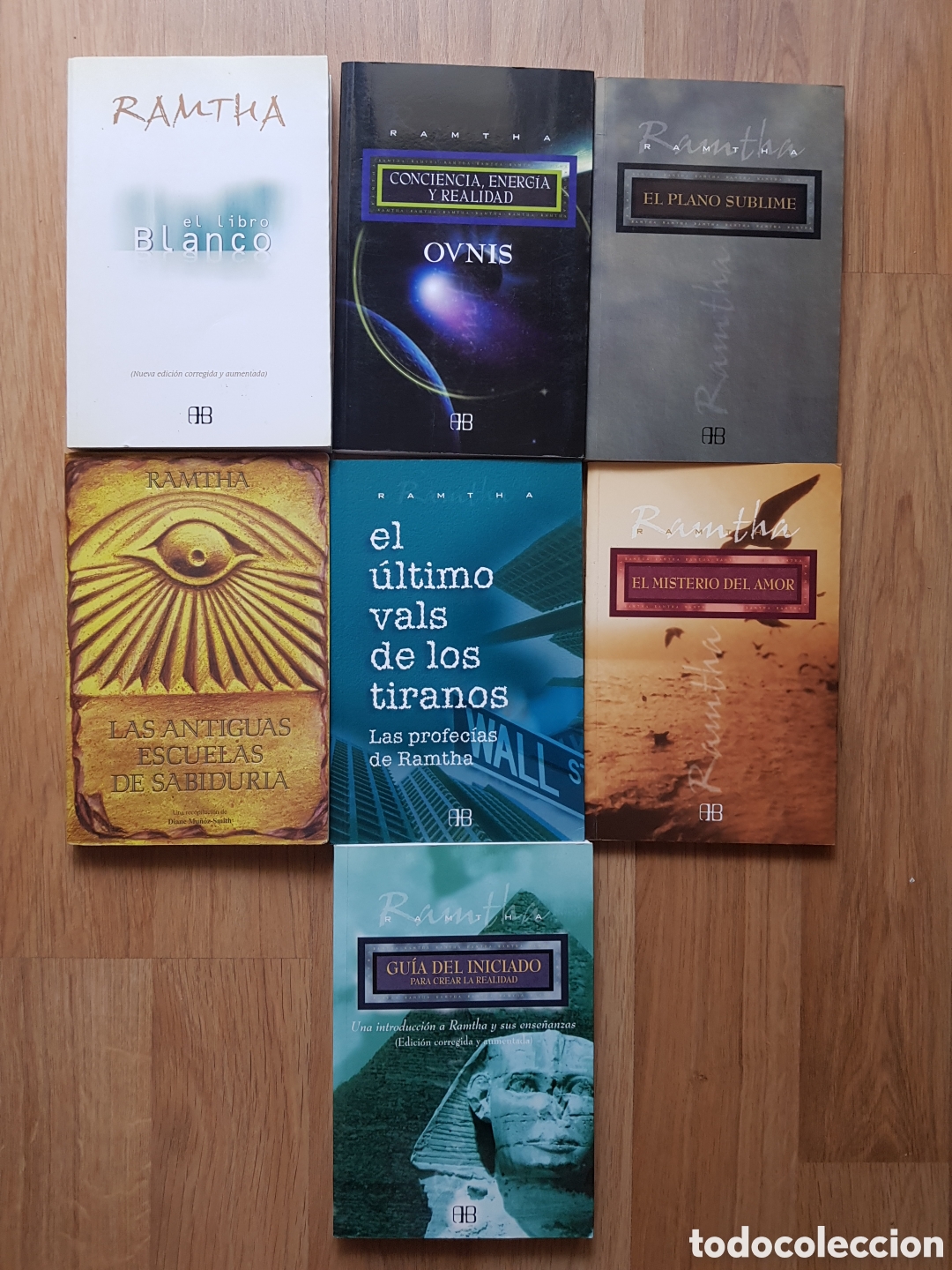 Libros de segunda mano: Lote libros ramtha. Blanco z amor, iniciado, escuela sabidur&iacute;a, vals, ovnis..