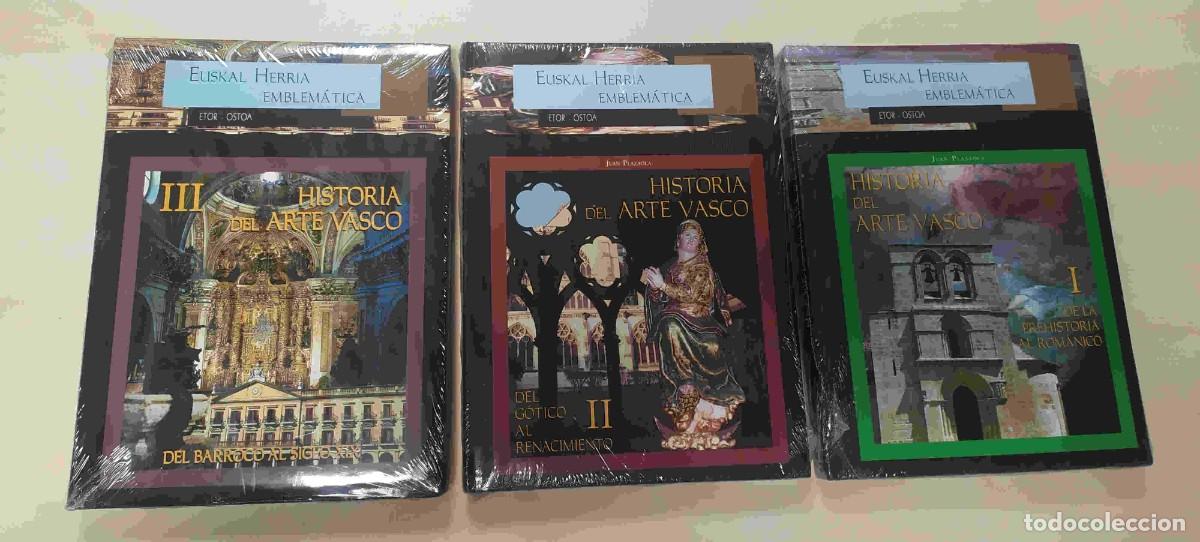 Libros de segunda mano: Historia del arte vasco. 3 tomos. Juan Plazaola. Nuevos, sin uso