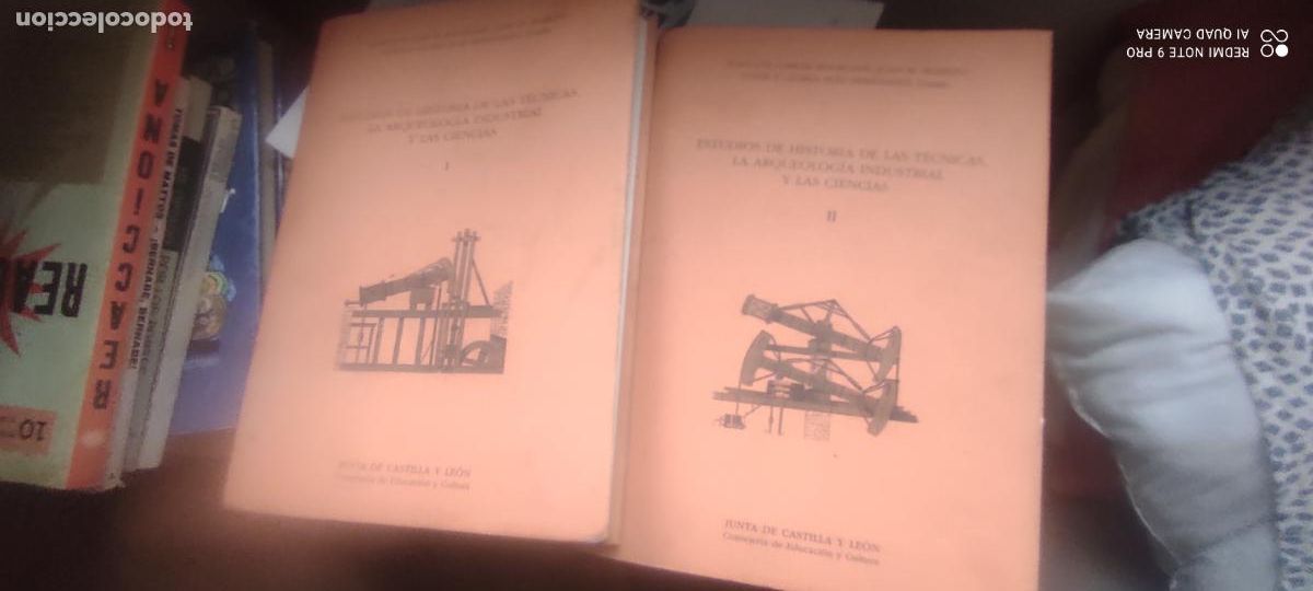 Libros de segunda mano: ESTUDIOS DE HISTORIA DE LAS T&Eacute;CNICAS, LA ARQUEOLOG&Iacute;A INDUSTRIAL Y LAS CIENCIAS. 2 VOLS.