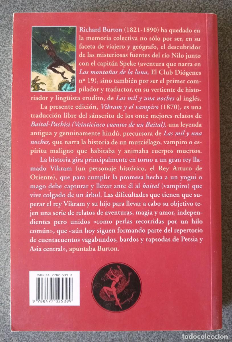Libros de segunda mano: Vikram Y El Vampiro Sir Richard Burton - Foto 9