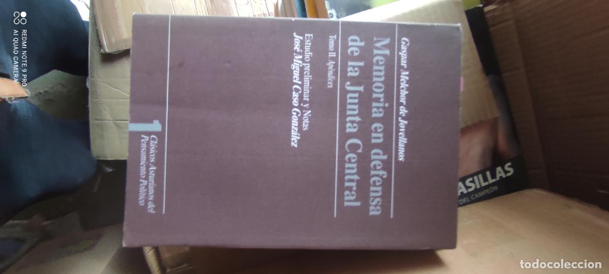 Libros de segunda mano: Memoria en defensa de la Junta Central I Memoria Gaspar Melchor de Jovellanos 1992