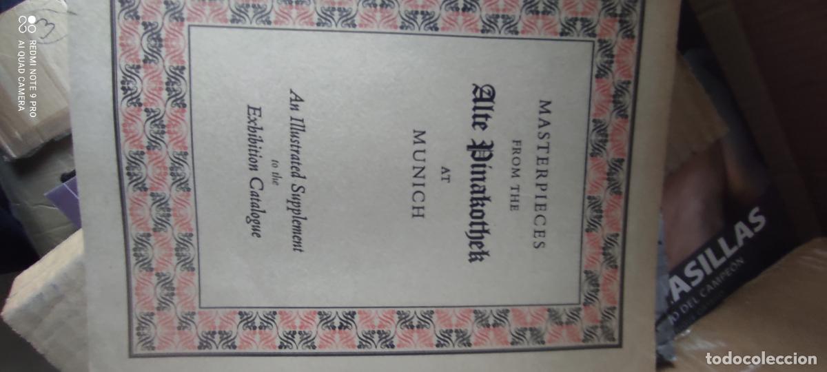Libros de segunda mano: MASTERPIECES FROM THE ALTE PINAKOTHEK AT MUNICH - NATIONAL GALLERY - 1949 - CAT&Aacute;LOGO DE ARTE