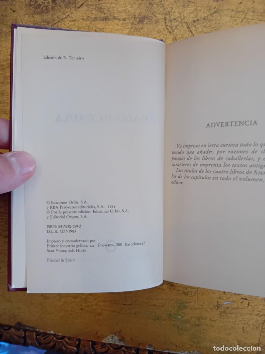 Libros de segunda mano: Amadis de Gaula, ediciones Orbis - Foto 2
