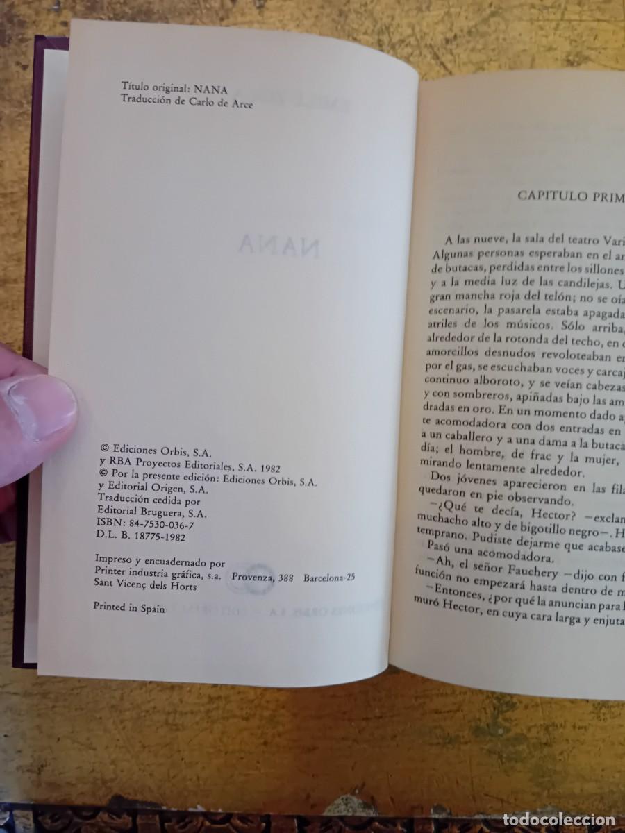Libros de segunda mano: Emile Zola, Nana, ediciones Orbis - Foto 2