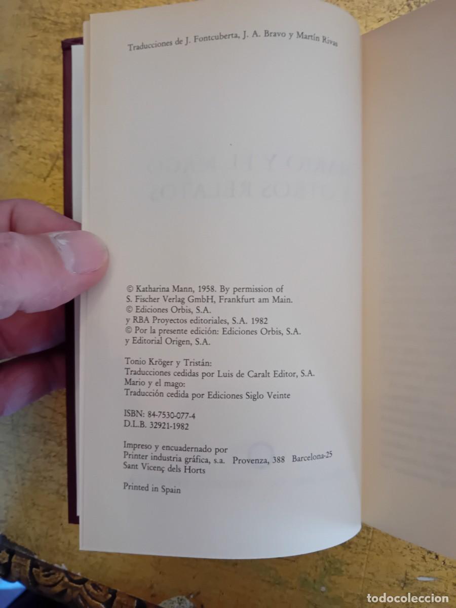 Libros de segunda mano: Thomas Mann, Mario y el mago y otros relatos - Foto 2