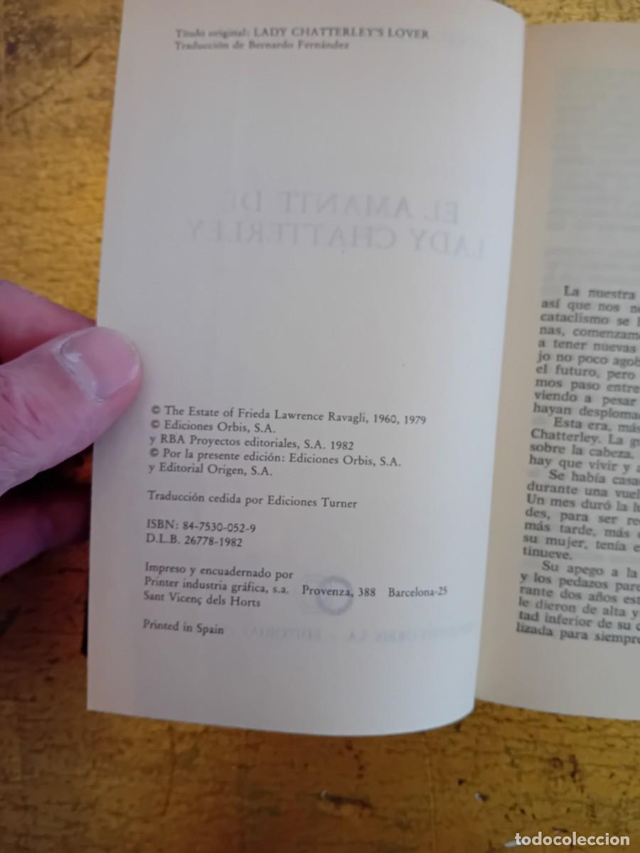 Libros de segunda mano: David Herbert Lawrence, el amante de lady chatterley - Foto 2