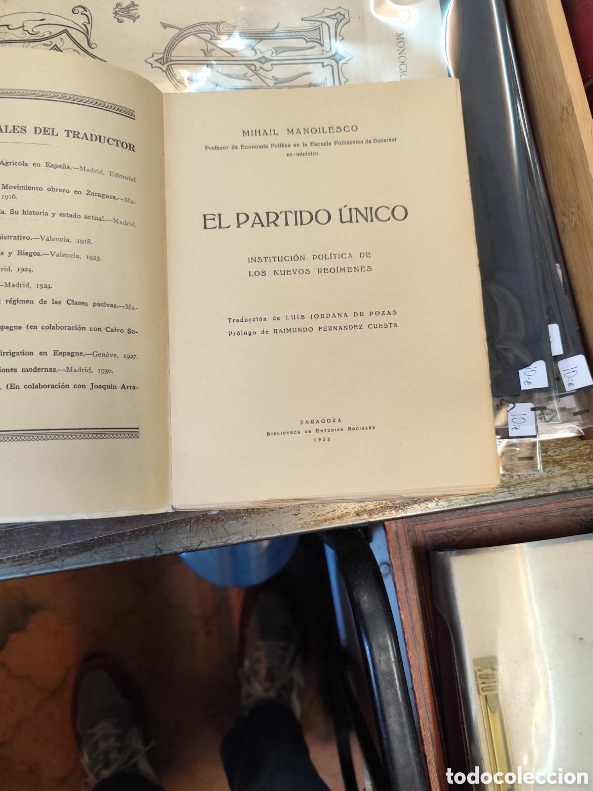 Libros de segunda mano: El Partido &Uacute;nico. Mihail Manoilesco. 1938 - Foto 3