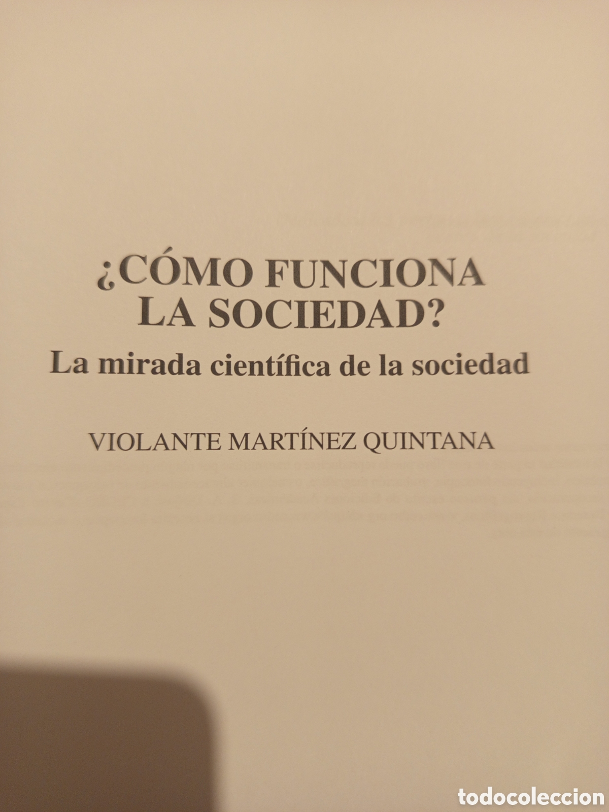 Libros de segunda mano: &iquest;COMO FUNCIONA LA SOCIEDAD? (VIOLANTE MARTINEZ) - Foto 2