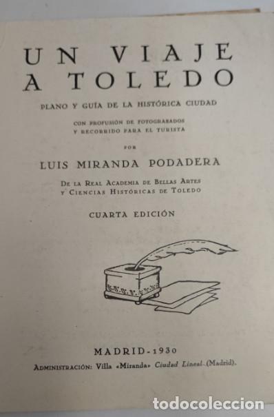 Libros de segunda mano: UN VIAJE A TOLEDO, LUIS MIRANDA PODADERA 1930, LIBRO - Foto 3