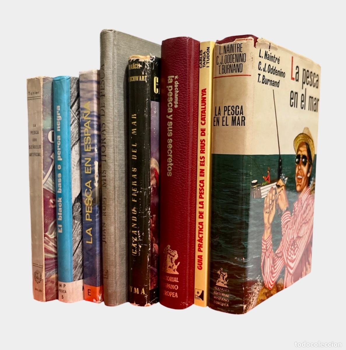 Libros de segunda mano: 8 LIBROS DE PESCA, VARIOS AUTORES