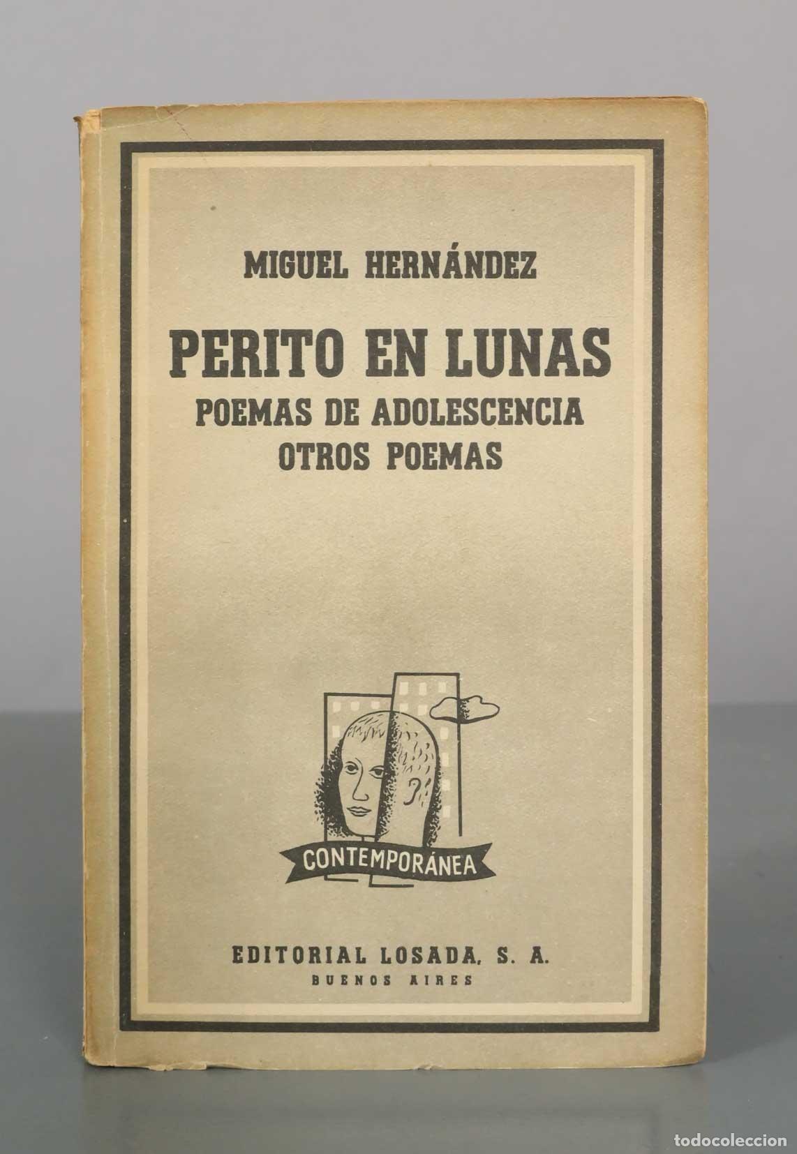 Livros em segunda m&atilde;o: Perito en lunas - Poemas de adolescencia - Otros poemas - Miguel Hern&aacute;ndez - Editorial Losada