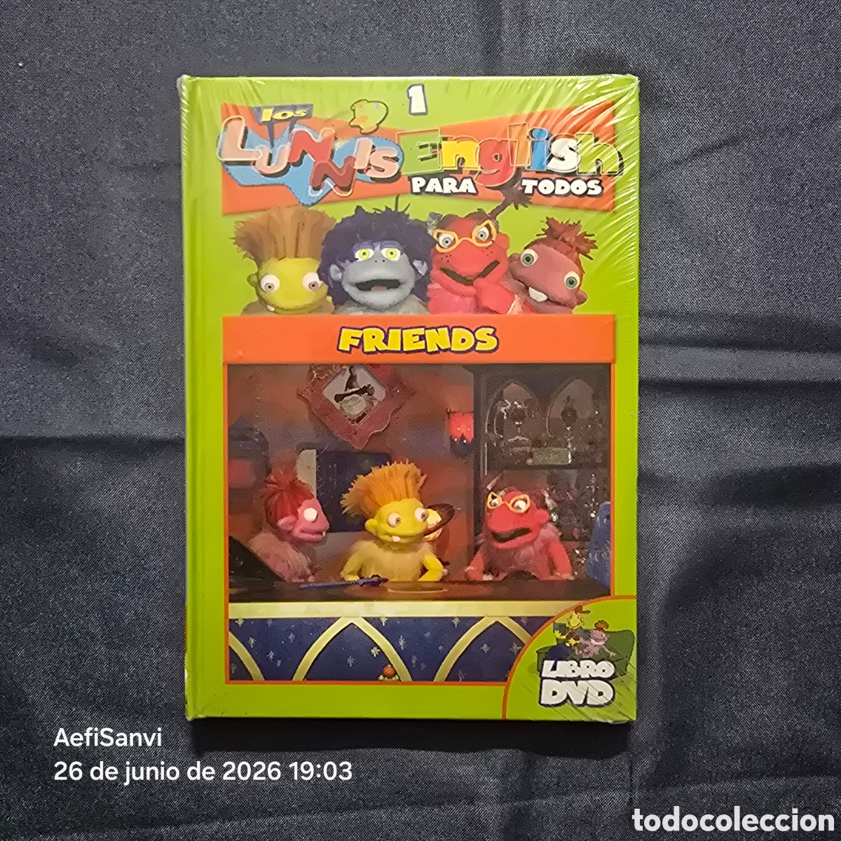 Libros de segunda mano: LOS LUNNIS ENGLISH PARA TODOS 1: FRIENDS (LIBRO DVD)