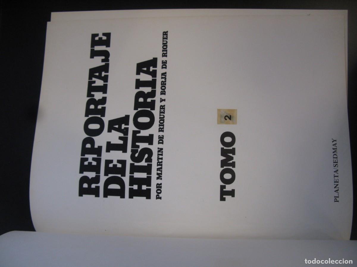 Libros de segunda mano: Reportaje de la Historia.Mart&iacute;n de Riquer. Vol&uacute;men 2. Planeta - Foto 2