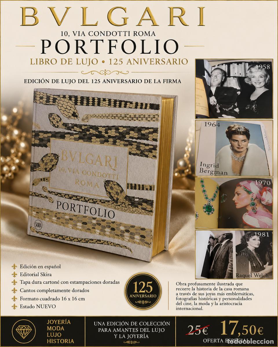 Libros de segunda mano: BVLGARI | PORTFOLIO | LIBRO DE LUJO 125 ANIVERSARIO | VIA CONDOTTI ROMA | SKIRA | JOYER&Iacute;A | NUEVO