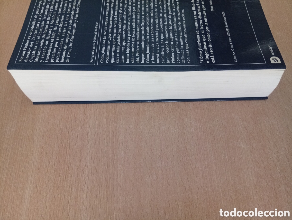 Libros de segunda mano: C&Oacute;MO FUNCIONA LA MENTE. Steven Pinker. Ediciones Destino - Foto 7